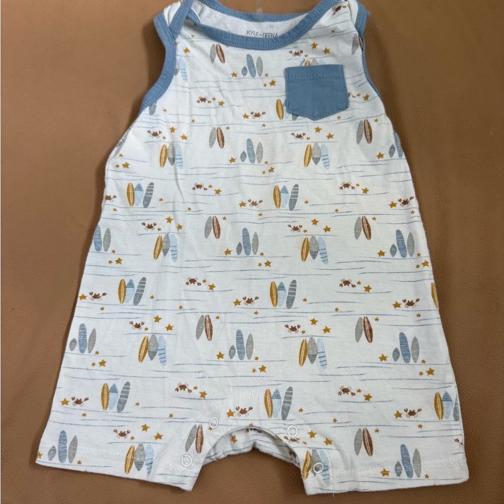 Surfboard Print Kids One Piece